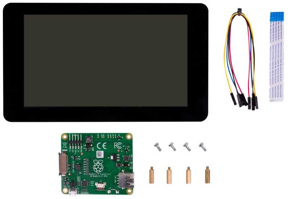 Raspberry Pi 7" Jutiklinis ekranas Ekranas 800 x 480