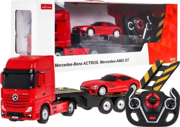 Rastar R/C automobilis Mercedes-Benz Actros + AMG GT (1:24)