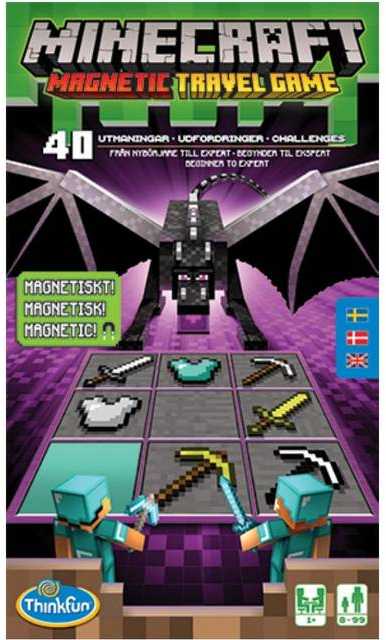 Ravensburger „Thinkfun Minecraft“ magnetinė kelionių dėlionė
