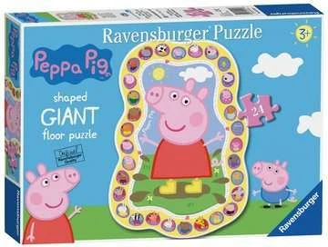 Ravensburger Ravensburger Kiaulytė Pepa Figūrinė grindų dėlionė, 24 vnt., Animaciniai filmukai, 3 m.