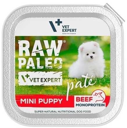Vetexpert RAW PALEO Pate Mini Puppy jautiena - šlapias maistas šuniukams - 150 g