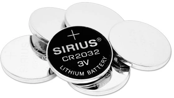 Sirius Home Sirius DecoPower CR2032 monetinės baterijos 3V, 6 vnt. pakuotė
