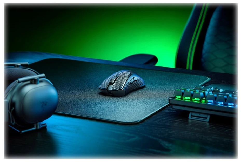Pelė Myszka žaidimams Razer DeathAdder V3 Pro + HyperPolling Dongle belaidė 30000 dpi optinė juoda
