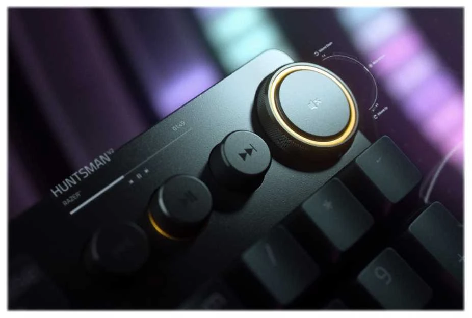 Razer Huntsman V2 Optinė Klaviatūra žaidimams RGB LED pašvietimas, Nordic išdėstymas, Linear Red Switch