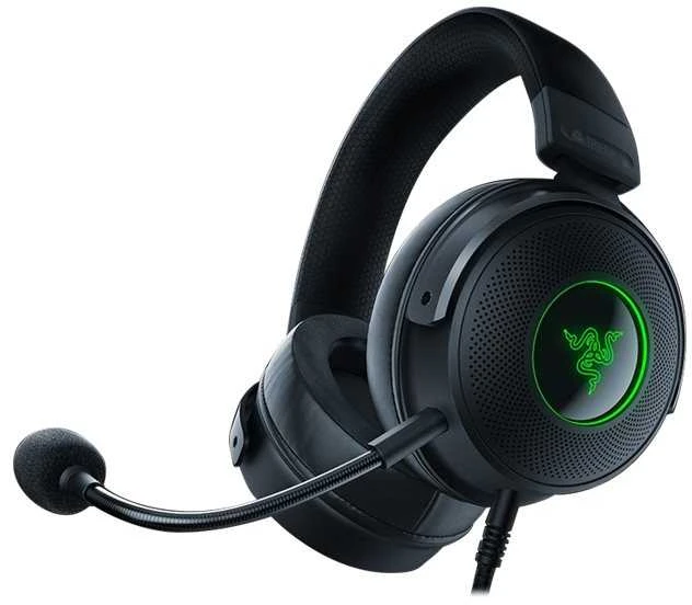 Žaidimų Ausinės Razer Kraken V3, USB jungtis, Chroma RGB, Juodos