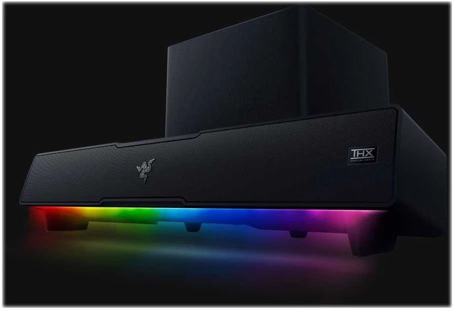 Kompiuterio kolonėlės Razer | Gaming Soundbar | Leviathan V2 | Bluetooth | Belaidė jungtis | Juodas