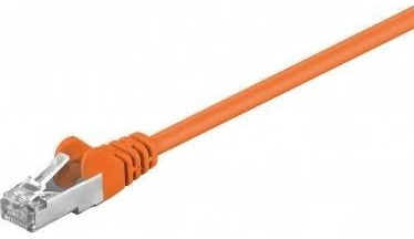 RB-LAN CAT 5e jungties kabelis, F/UTP, oranžinis – laido ilgis 3 m
