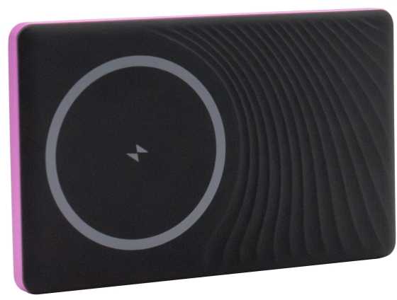 Powerbank Realpower PB-5000 MAG Ultra Slim 5000mAh Juodai-rožinė
