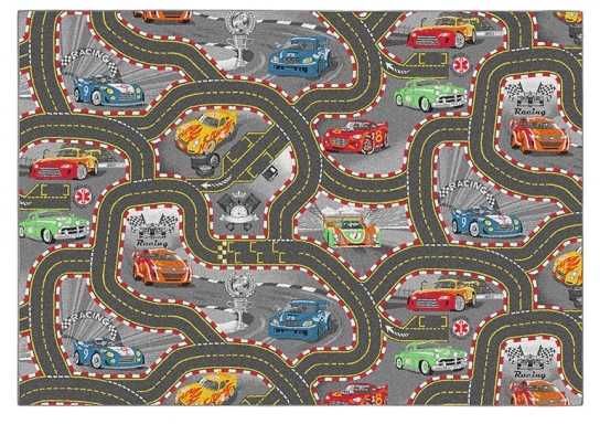 Rebel Roads Žaidimų kilimėlis - Lenktynių trasa - 140 x 200 cm