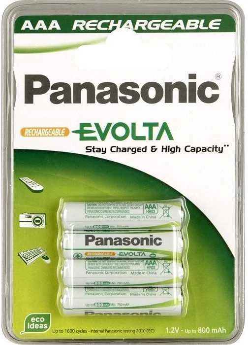 Wentronic Įkraunamos baterijos - PANASONIC P03P 750 mAh AAA 1.2V 4 vnt.