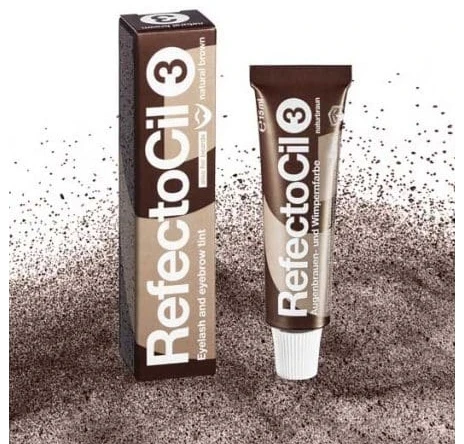 Antakių ir blakstienų dažai RefectoCil 15ml - Nr.3 Ruda