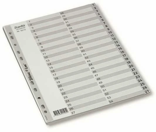 Skiriamieji lapai BANTEX STRONG-LINE, A4, PP