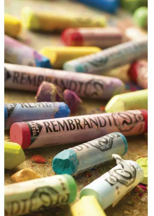 Artequipment Rembrandt Minkštas pastelinis rinkinys Cool Greens | 5 pusiau pastelės