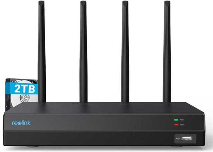 „Reolink WN12W“ 12 kanalų „Wi-Fi 6“ NVR įrašymo įrenginys, skirtas 24 valandas per parą ir 7 dienas per savaitę atlikti vietinius įrašus | Reolink