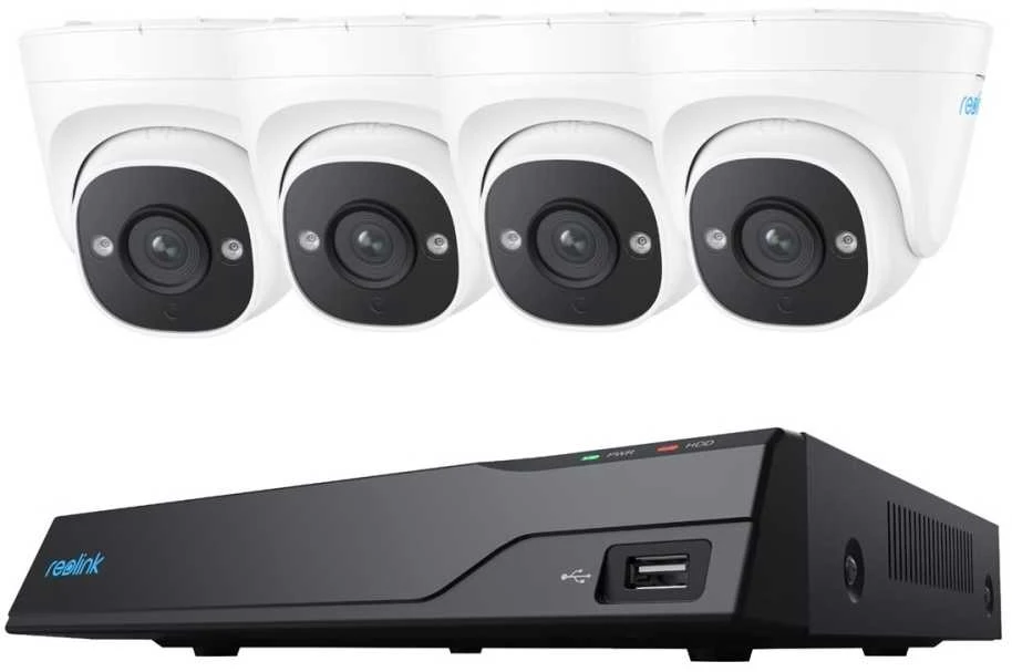 Reolink NVS8-5MD4 (kupolinis) NVR | 2K | 5MP | 8 kanalai | 4x D500 | PoE | 2TB