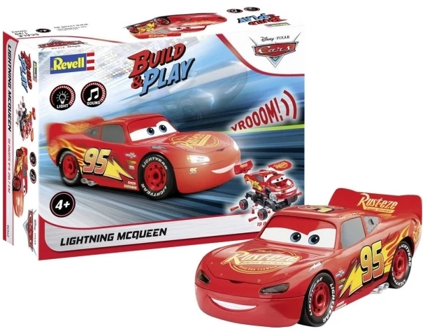 Revell Žaibas Makvynas Disney Cars, šviesos ir garsas, 1:20 surinkimo modelis