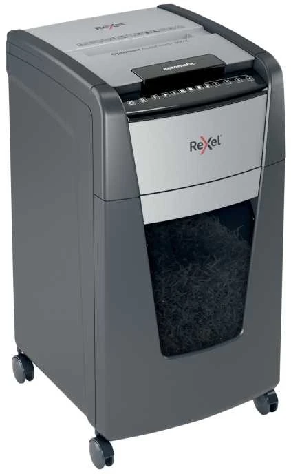 Automatinis dokumentų naikiklis Rexel Optimum Autofeed 300X, 4x25mm, P4, 60l