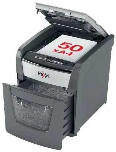 Automatinis dokumentų naikiklis Rexel Optimum Autofeed 50X, 4x28mm, P4, 20l