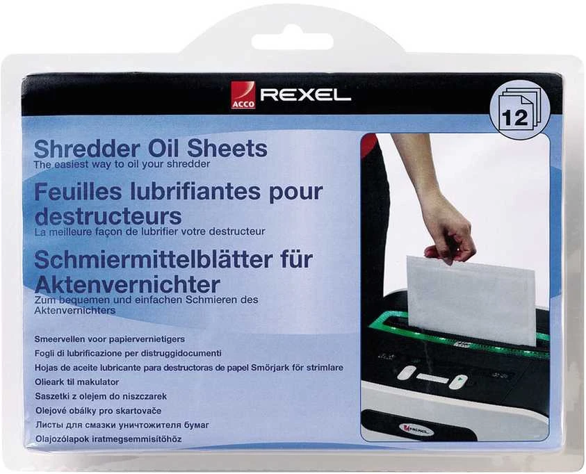 REXEL 4NR054 REXEL smulkintuvo alyvos lakštai (12)
