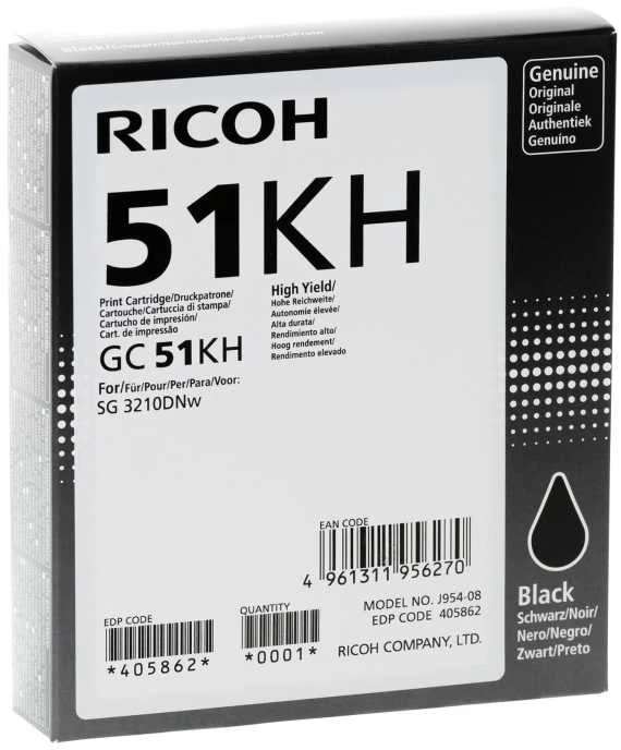 Ricoh GC 51KH (405862) Rašalinė kasetė, Juoda