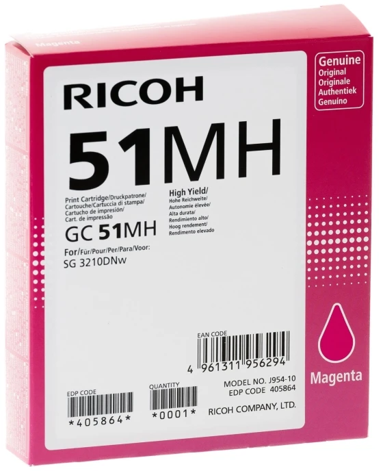 Ricoh GC 51MH (405864) Rašalinė kasetė, Purpurinė