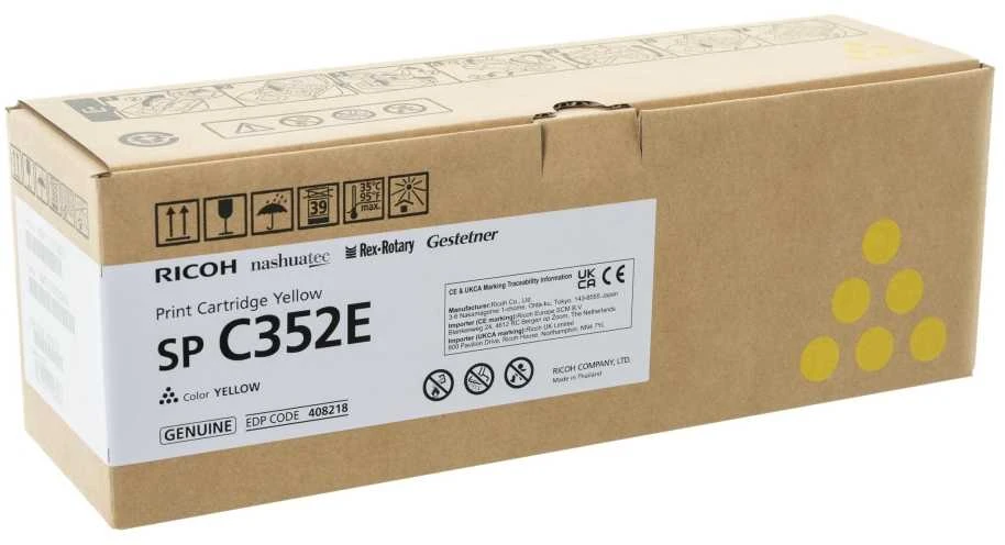 Originalus Ricoh toneris 408218, 407386, geltonas, 9000s