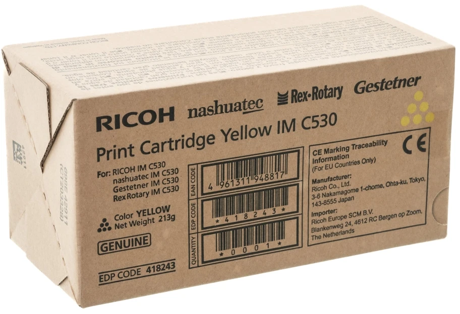 Ricoh IM C530 (418243) Lazerinė kasetė, Geltona