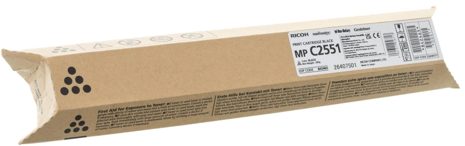 Ricoh MP C2551 (842061) (841504) (841587) (842465) Lazerinė kasetė, Juoda
