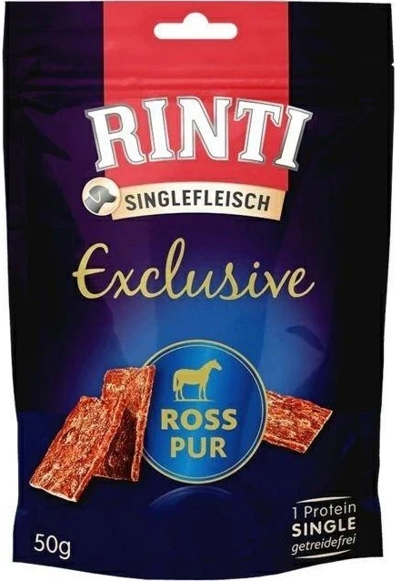 RINTI Singlefleisch Exclusive Horse – skanėstas šuniui – 50g