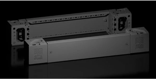 Rittal VX 8660.002, Kampinė detalė, Juoda, Plienas, 100 mm, 4,22 kg, 2 vnt.