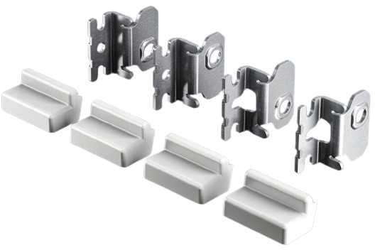 Rittal AX 2508.020, Mounting kit, Nerūdijantis plienas, Baltas, 4 pc(s)