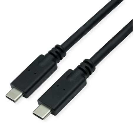 USB kabelis Roline USB-C - USB-C 7 m, juodas (11.02.9067)