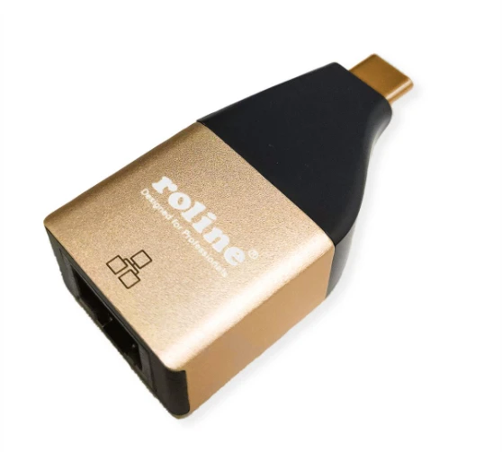 Roline ROLINE Adapteris/keitiklis USB C RJ45 F/M Gigabit Ethernet tinklo plokštė