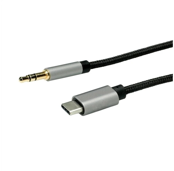 Kabelis USB Roline Adapteris USB typu C - 3,5 mm audio męski/żeński 3 m Juodas (12.03.3218)