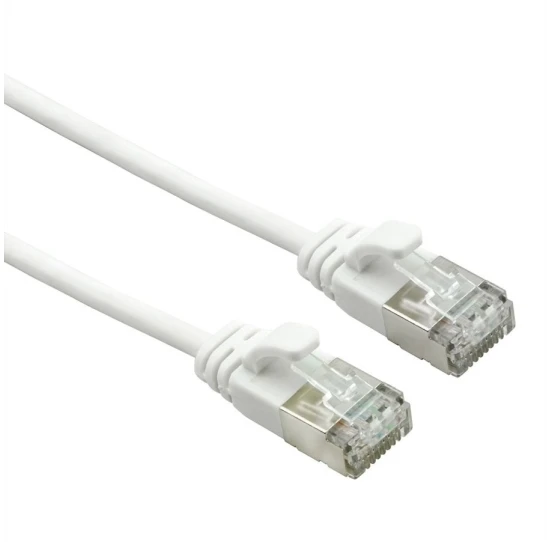 Roline ROLINE U/FTP duomenų centro kabelis Cat.7, LSOH, su RJ45 jungtimis (500 MHz / EA klasė), ypač plonas, baltas, 5 m