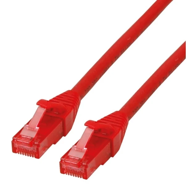 Roline Patchcable -RJ- 45-3 m - UTP - CAT 6 - bezhalogenowy, linka - raudona (21.15.2513)
