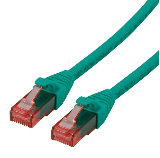 Roline Patchcable -RJ- 45-3 m - UTP - CAT 6 - be halogenų, suvyta - žalia (21.15.2533)