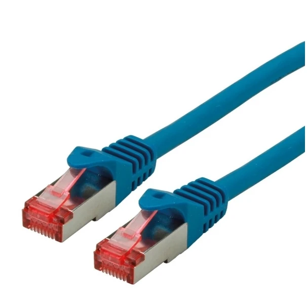Roline ROLINE – Patch – Kabelis – RJ- 45 (M) iki RJ- 45 (M) – 1,5 m – SFTP, PiMF – CAT 6 – be halogenų, formos, suvytas – mėlynas (21.15.2644)