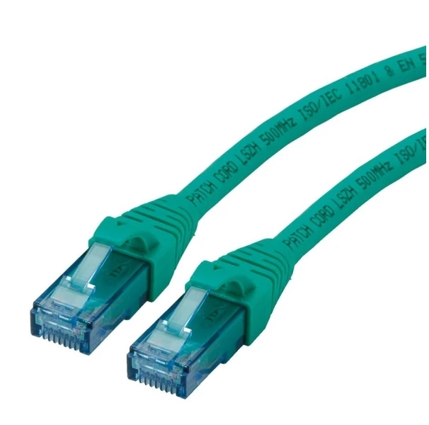 Roline ROLINE – Patch – Kabelis – RJ- 45 (M) iki RJ- 45 (M) – 1,5 m – UTP – CAT 6a – be halogenų, formos, suvytas – žalias (21.15.2734)