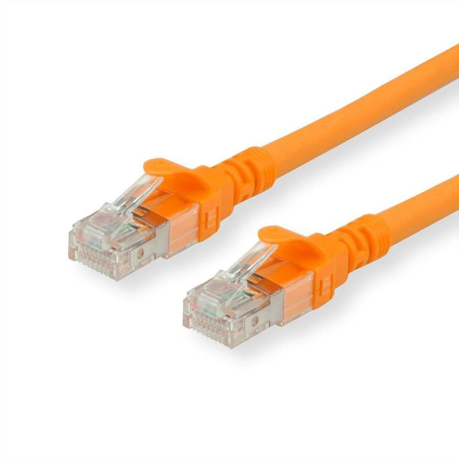 Roline ROLINE – Patch – Kabelis – RJ- 45 (M) iki RJ- 45 (M) – 5 m – UTP – CAT 6a – Be halogenų, formos, suvytas – oranžinė (21.15.2775)