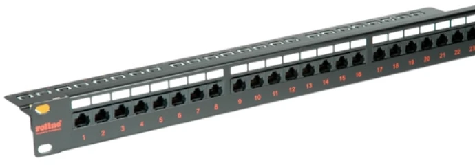 Roline Patch panel Cat.6 (Class E) 19, 24P non-screened juodas
