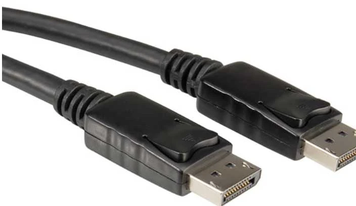 Roline DisplayPort laido jungtys su fiksatoriais