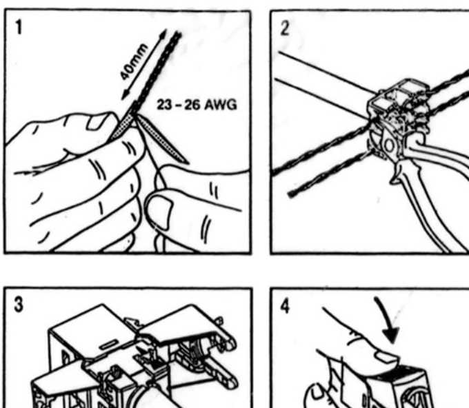 Roline Keystone Jack, Cat. 6a, RJ-45, unshielded, toolless, Slim, juodas wtyczka juoda (26.11.0376)