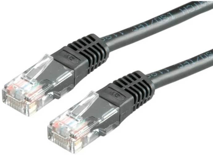 Roline Patchcord, UTP, Cat5e, 5m, juoda (21.15.0565)