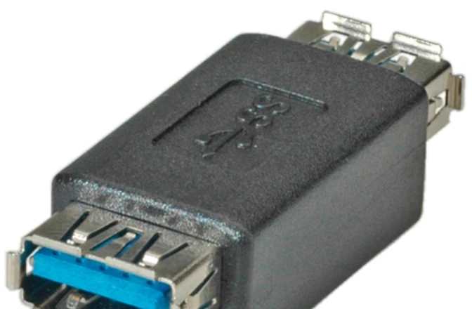 ROLINE USB 3.0 adapteris, A tipo F į A tipo F, juodas