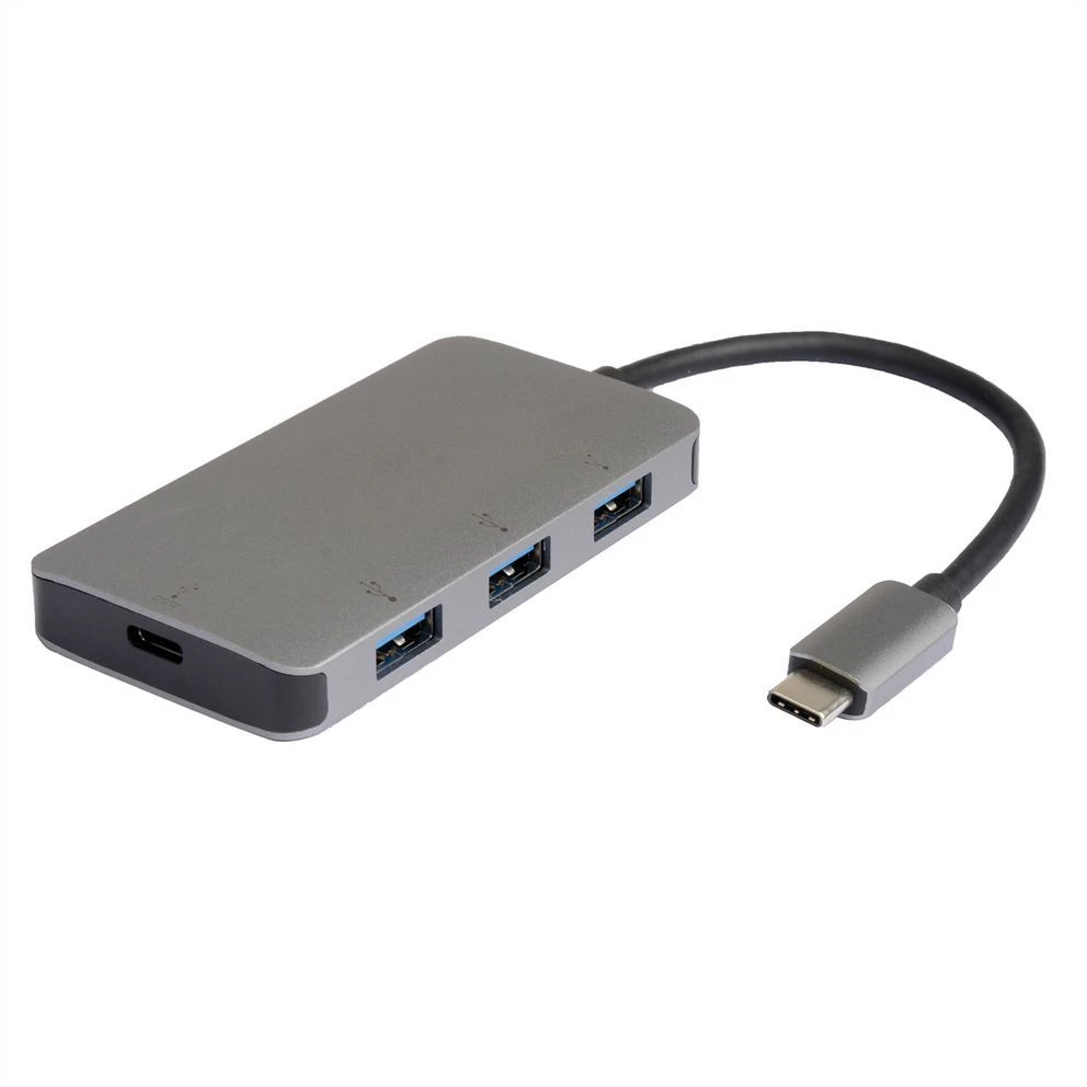 Roline USB 3.2 GEN 1 USB-C ŠAKOTAS, 3X USB-A PORTAI, 1X USB-C