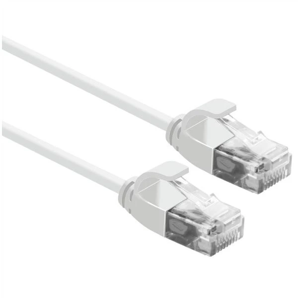ROLINE UTP jungiamasis laidas CAT6a LSOH plonas. Baltas. 1,5 m.