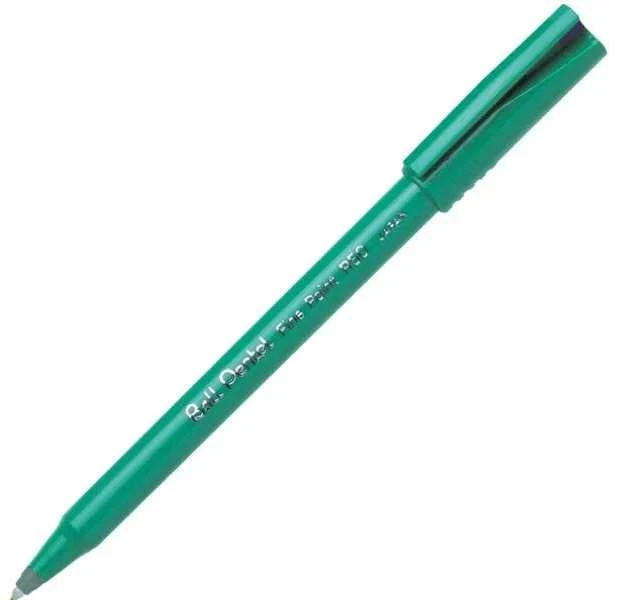 Žalias Pentel R50 rašiklis su kamšteliu