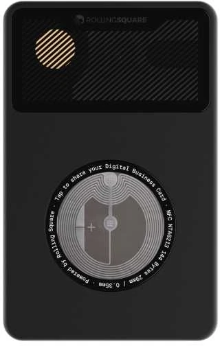 Rolling Square AirCard Tracker veikia su Apple Find my | „Skaitmeninė vizitųkartė“.