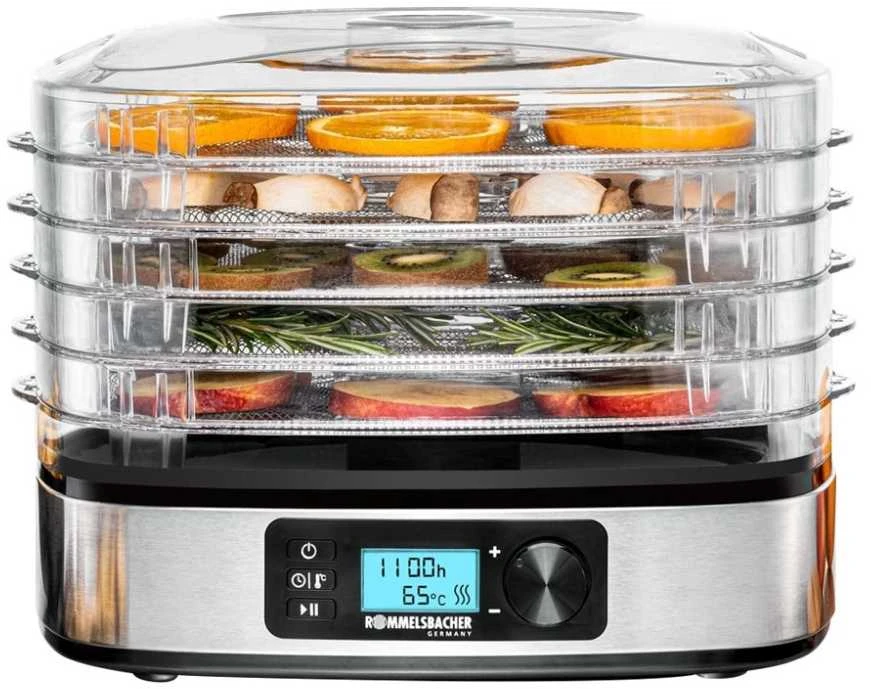 Rommelsbacher maisto džiovyklė 380 W su 5 padėklais, DA350